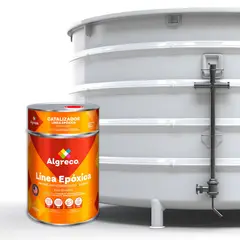 ALGRECO - Kit Primer Anticorrosivo Epóxico +Catalizador 1 Galón Gris