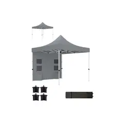 GENERICO - Toldo Carpa Emergente Impermeable para Exterior Negro