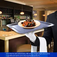 undefined - Bandeja Rectangular 25 cm x 38 cm Acero Quirúrgico