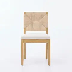 GENERICO - Sillas Auxiliares para Comedor de Mimbre y Madera Elegantes Juego de 2