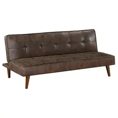 BYLMO - Sofá Cama Jensen Marron 180x68cm de Tres Puestos Reclinable