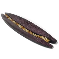 VELAS AGATHA - Centro Mesa Barco Tejido Cafe