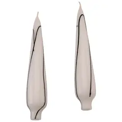 VELAS AGATHA - Set X 2 Velas Lágrimas Rayas