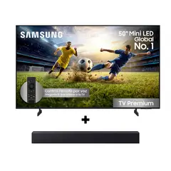 SAMSUNG - Televisor 50 Pulgadas Mini Led + Barra de Sonido Hw-b400f FUN50M75HAKXZ