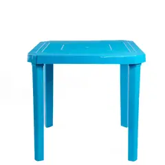 COLPLAST - Mesa Plástica de 4 Puestos Freedom Azul Hortensia