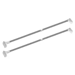 ENERGY PLUS - Set X2 Tubo Cortina Telescópico 130-240cm Sin Taladro Ajustable