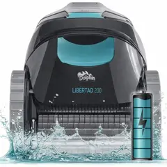 DOLPHIN - Robot Limpiador de Piscina Inalámbrico con Escalada y Carga Rápida