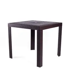 COLPLAST - Mesa Plástica de 4 Puestos Celebrity Wengue