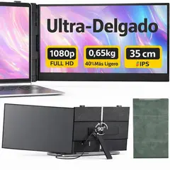 undefined - Extensor de Monitor Dual IPS 14 Pulgadas FHD 1080p 60Hz Uk Bonitoys