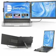 undefined - Extensor de Monitor Dual IPS 14 Pulgadas FHD 1080p 60Hz Domyfan