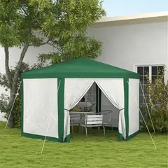 GENERICO - Toldo Mosquitero Exterior de Puerta y Ventana 394 x 341 x 250 cm Verde