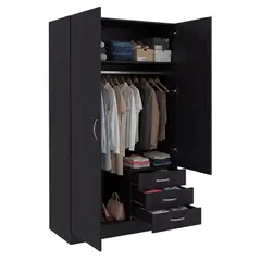 RTA DESIGN - Closet Marfil 180x100x48 Rta Chocolate Oscuro