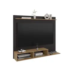 RTA DESIGN - Panel Tv Munt 130x160x31 Rta Chocolate Oscuro Madera Natural