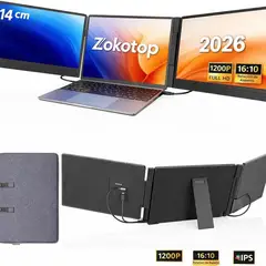 undefined - Extensor de Monitor Triple IPS 14 Pulgadas FHD 1200p 60Hz ZokoTop