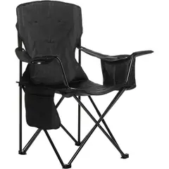 undefined - Silla Camping Acero Plegable Acolchada con Portavasos Cooler Amazon Basics