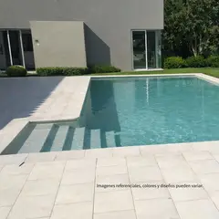 PORTTA - Piso Piscina 50x50 cm Coralino Blanco Cj .50 M2