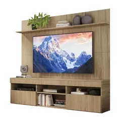AKIVOY - Rack Con Panel Madrid de 65¨ Retro Color Castaño