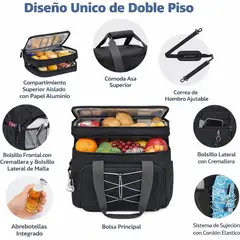 undefined - Nevera Portátil 27 Litros Poliéster Negro Maelstrom