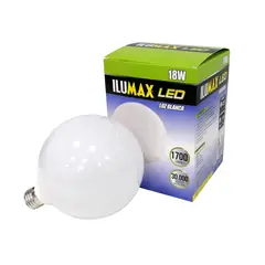 ILUMAX - Globo De Led 1600 Lúmenes 18w Luz Fria 30.000 Horas De Vida Útil Certificado