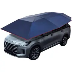 undefined - Toldo Semiautomático para Auto Elevación Hidráulica 420x220cm Azul Marino Dlinanta