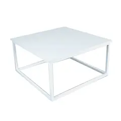 HOGAR VENECIA - Mesa de Centro Kiel 60x60x31,5 cm Blanca