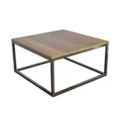 HOGAR VENECIA - Mesa de Centro Kiel 60x60x31,5 cm Caramelo
