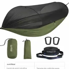SUNYEAR - Hamaca de Nailon para 1 Persona de 269 cm
