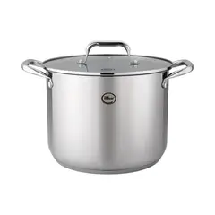 ILKO - Olla en Acero Inoxidable Libre de PFOA Chef 28cm 15 Litros con Tapa