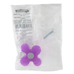 undefined - Pomo Abs Flor Morado 50 mm