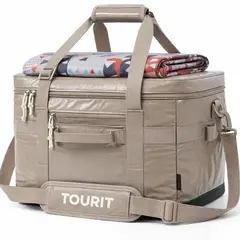 undefined - Nevera Portátil 32 Litros Poliéster Caqui TOURIT