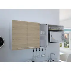 RTA DESIGN - Gabinete Superior Gina 60.2 Cm Alto X 150 Cm Ancho X 40 Cm Fondo Rovere