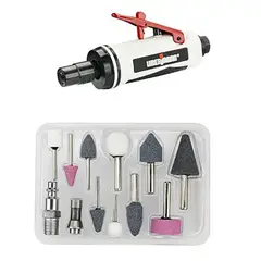 UBERMANN - Kit Mototool Neumático 25000rpm 90psi + 11 Accesorios