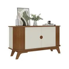 BERTOLINI - Mueble Bifé Aparador Vivaldi Estilo Retro75x140x45cm Cafe y Beige