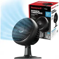 HONEYWELL - Ventilador de Mesa Mediano Oscilante Ultra Silencioso Negro