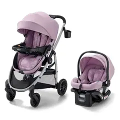 GRACO - Silla De Carro Para Bebé Sistema De Viaje Con Cochecito Hasta 22.7 Kg Lila Mod En Poliéster