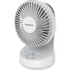 HONEYWELL - Ventilador de Mesa Pequeño Oscilante 5 Velocidades Blanco