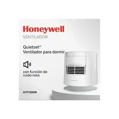 HONEYWELL - Ventilador de Mesa Mediano Cabezal Ajustable 3 Velocidades Blanco