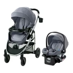 GRACO - Silla De Carro Para Bebé Sistema De Viaje Con Cochecito Hasta 20 Kg Negro En Poliéster