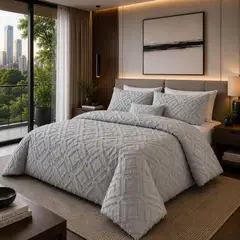 BELLAHOGAR - Duvet Genero Poly 2.20x2.40m Plata