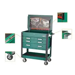 SATA - Carro 2 Bandejas 4 Gavetas Tapa Superior 35 Pulgadas Ref 95119
