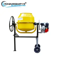 MAQUIEQUIPOS - Mezcladora de Concreto Motor Gasolina 6.5HP/7HP 130 Litros