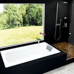 FIRPLAK - Tina Francesa De Empotrar 180X100 Cm - Blanco