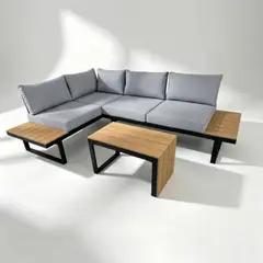 VIRTUAL MUEBLES - Set de Terraza Metrópolis Gris