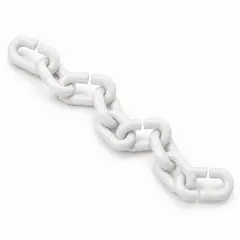 undefined - Cadena Plástica Eslabonada x 3m Blanca