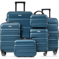 MERAX - Maletas para Viaje Rígidas 41 51 61 y 71 cm Azul Tinta