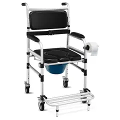 GENERICO - Asiento para Ducha Ajustable Antideslizante Negro Aluminio Long Vacation