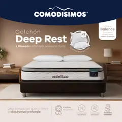 COMODISIMOS - Colchón Deep Rest Semifirme 160x190 + 2 Almohadas