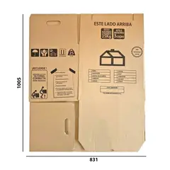 FIXSER - Caja Mudanzas sin Cinta 45.5x34.5x41cm