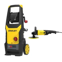 STANLEY - Combo de Hidrolavadora 1740PSI 6.3 L/Min + Polichadora de 7 Pulgadas