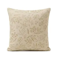 UNOXUNO - Cojín Decorativo Cuadrado 45x45 cm Navideño Holly Berry Beige